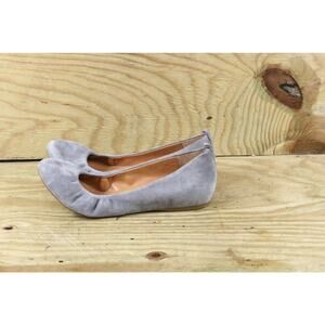 New Jcrew Ballet Flats 9 Gray Suede Cece Slip On Shoes
